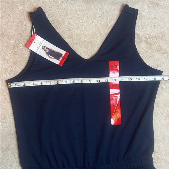 NWT Lole Women's Navy Soft Stretch Romper sz M - Picture 7 of 9